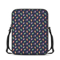 Cute Wizard Pattern Print Rectangular Crossbody Bag