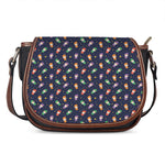 Cute Wizard Pattern Print Saddle Bag
