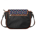 Cute Wizard Pattern Print Saddle Bag