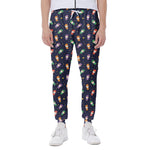 Cute Wizard Pattern Print Scuba Joggers