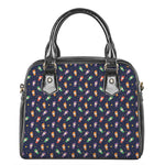 Cute Wizard Pattern Print Shoulder Handbag