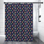 Cute Wizard Pattern Print Shower Curtain