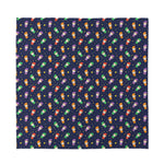 Cute Wizard Pattern Print Silk Bandana
