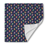 Cute Wizard Pattern Print Silk Bandana