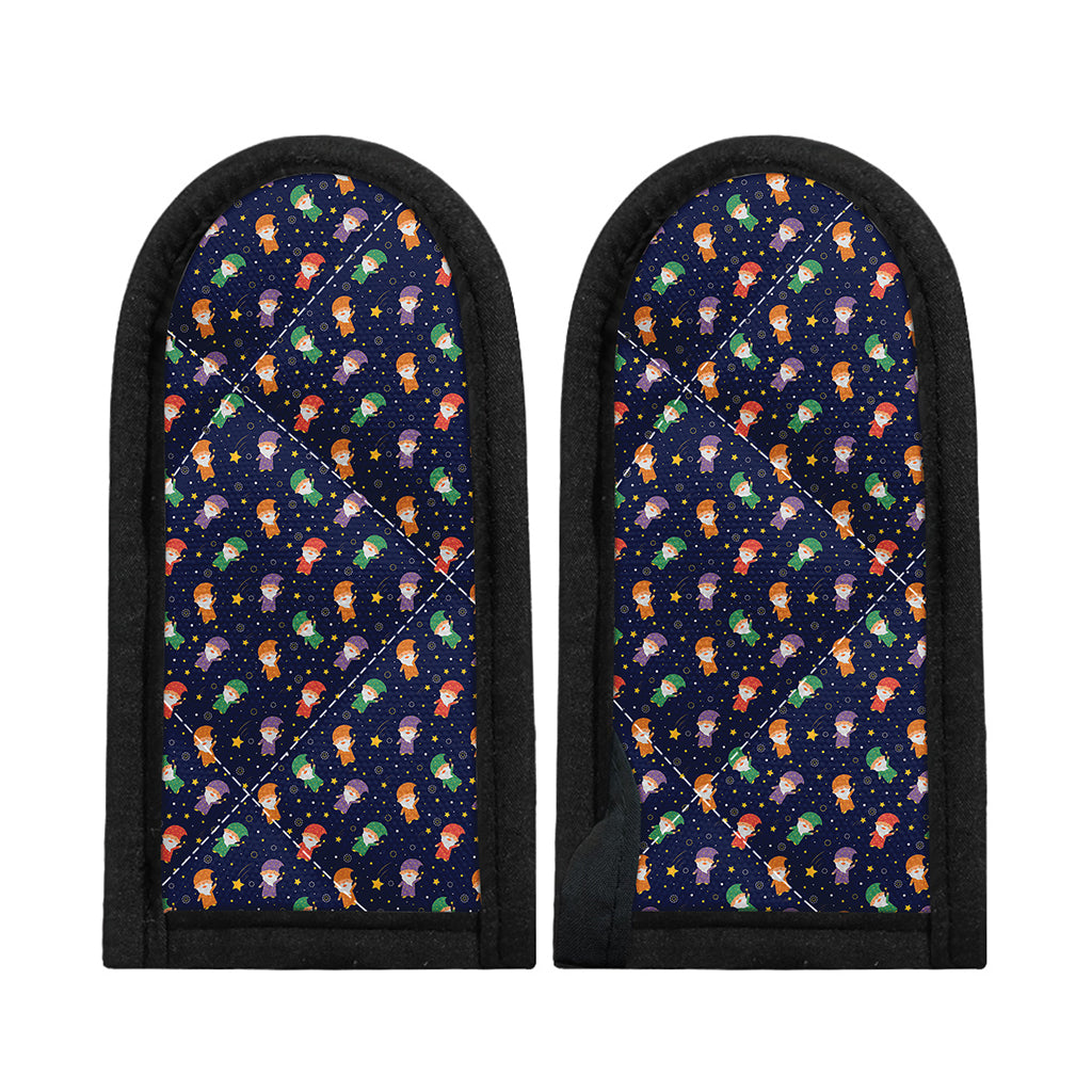 Cute Wizard Pattern Print Skillet Handle Cover