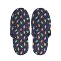 Cute Wizard Pattern Print Slippers