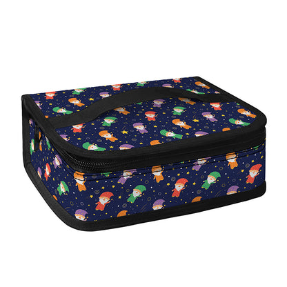 Cute Wizard Pattern Print Small Lunch Bag