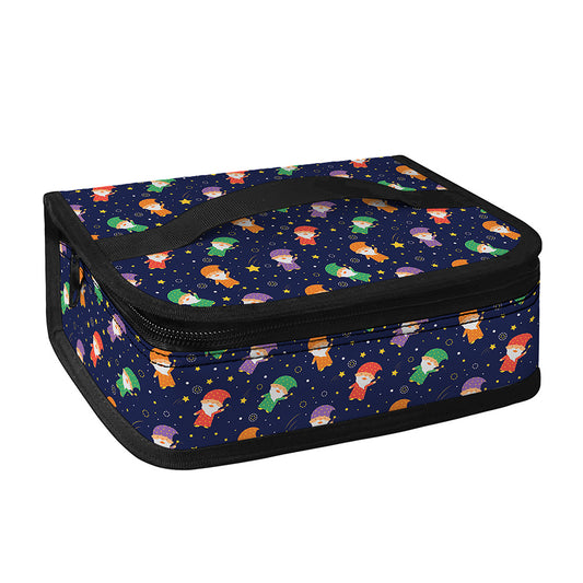 Cute Wizard Pattern Print Small Lunch Bag