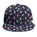 Cute Wizard Pattern Print Snapback Cap