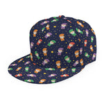 Cute Wizard Pattern Print Snapback Cap
