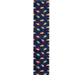 Cute Wizard Pattern Print Table Runner