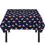 Cute Wizard Pattern Print Tablecloth