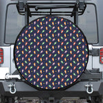 Cute Wizard Pattern Print Tire Cover