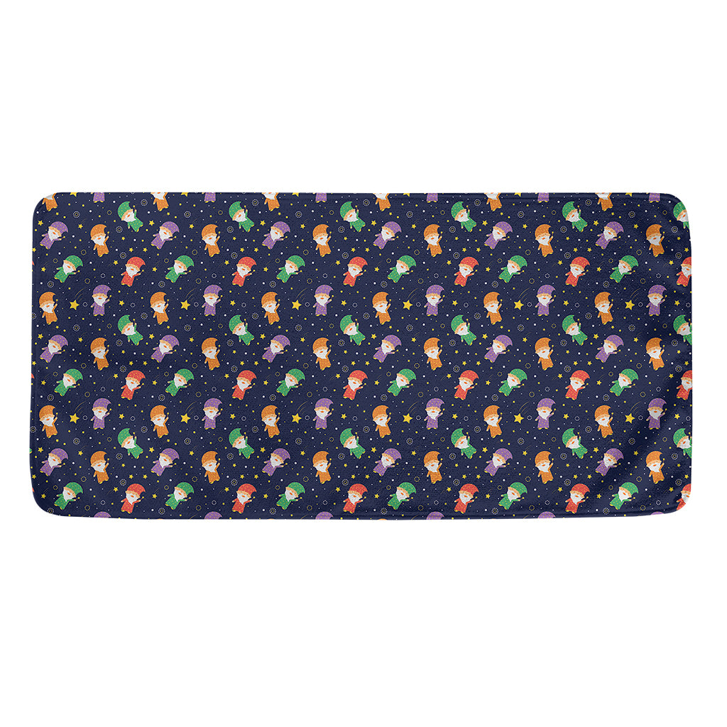 Cute Wizard Pattern Print Towel