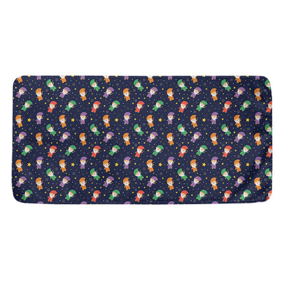 Cute Wizard Pattern Print Towel