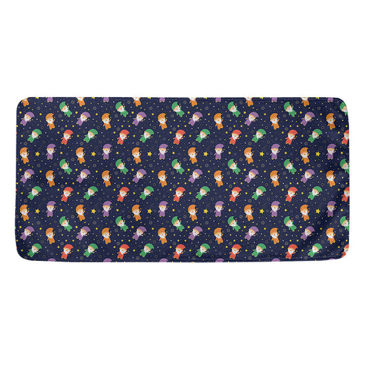 Cute Wizard Pattern Print Towel