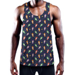 Cute Wizard Pattern Print Training Tank Top