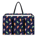 Cute Wizard Pattern Print Utility Tote Bag