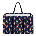 Cute Wizard Pattern Print Utility Tote Bag