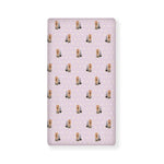 Cute Yorkshire Terrier Pattern Print Baby Crib Sheet