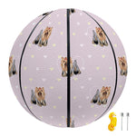 Cute Yorkshire Terrier Pattern Print Basketball