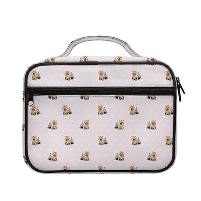 Cute Yorkshire Terrier Pattern Print Briefcase Bible Bag