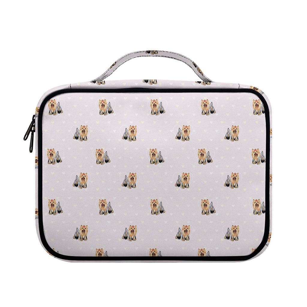Cute Yorkshire Terrier Pattern Print Briefcase Bible Bag
