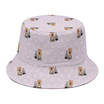 Cute Yorkshire Terrier Pattern Print Bucket Hat