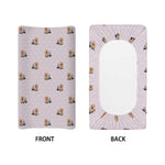 Cute Yorkshire Terrier Pattern Print Changing Pad Cover