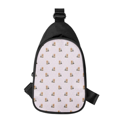 Cute Yorkshire Terrier Pattern Print Chest Bag