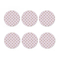 Cute Yorkshire Terrier Pattern Print Coaster Set