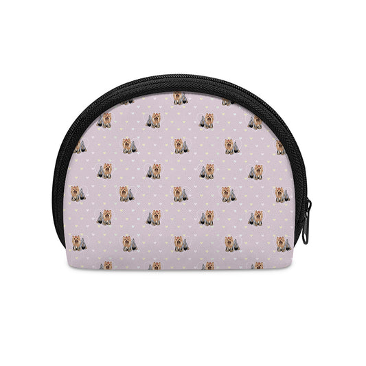Cute Yorkshire Terrier Pattern Print Coin Purse