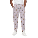 Cute Yorkshire Terrier Pattern Print Cotton Pants