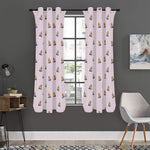 Cute Yorkshire Terrier Pattern Print Curtain