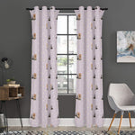 Cute Yorkshire Terrier Pattern Print Curtain