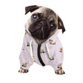Cute Yorkshire Terrier Pattern Print Dog Zip Up Hoodie