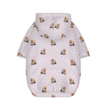 Cute Yorkshire Terrier Pattern Print Dog Zip Up Hoodie