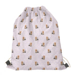 Cute Yorkshire Terrier Pattern Print Drawstring Bag