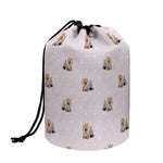 Cute Yorkshire Terrier Pattern Print Drawstring Makeup Bag
