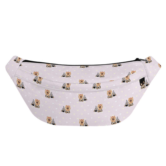 Cute Yorkshire Terrier Pattern Print Fanny Pack
