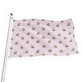 Cute Yorkshire Terrier Pattern Print Flag