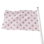 Cute Yorkshire Terrier Pattern Print Flag