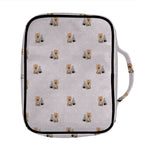 Cute Yorkshire Terrier Pattern Print Front Pocket Bible Bag