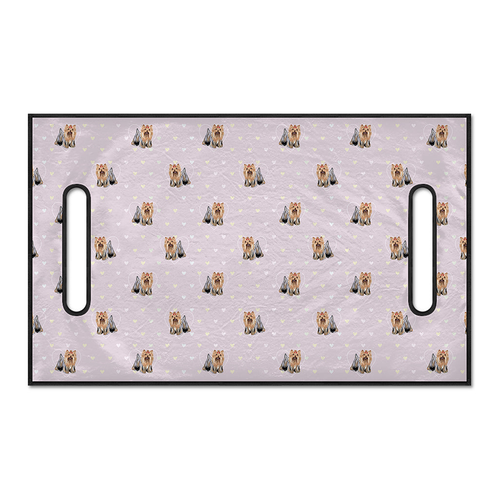 Cute Yorkshire Terrier Pattern Print Golf Cart Seat Cover