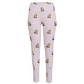 Cute Yorkshire Terrier Pattern Print High-Waisted Pocket Leggings