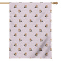 Cute Yorkshire Terrier Pattern Print House Flag