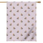 Cute Yorkshire Terrier Pattern Print House Flag