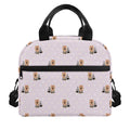 Cute Yorkshire Terrier Pattern Print Insulated Lunch Bag