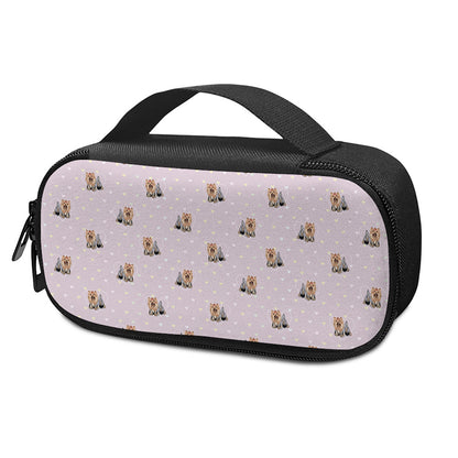 Cute Yorkshire Terrier Pattern Print Insulin Cooler Travel Case
