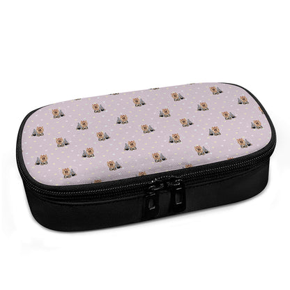 Cute Yorkshire Terrier Pattern Print Insulin Cooler Travel Case